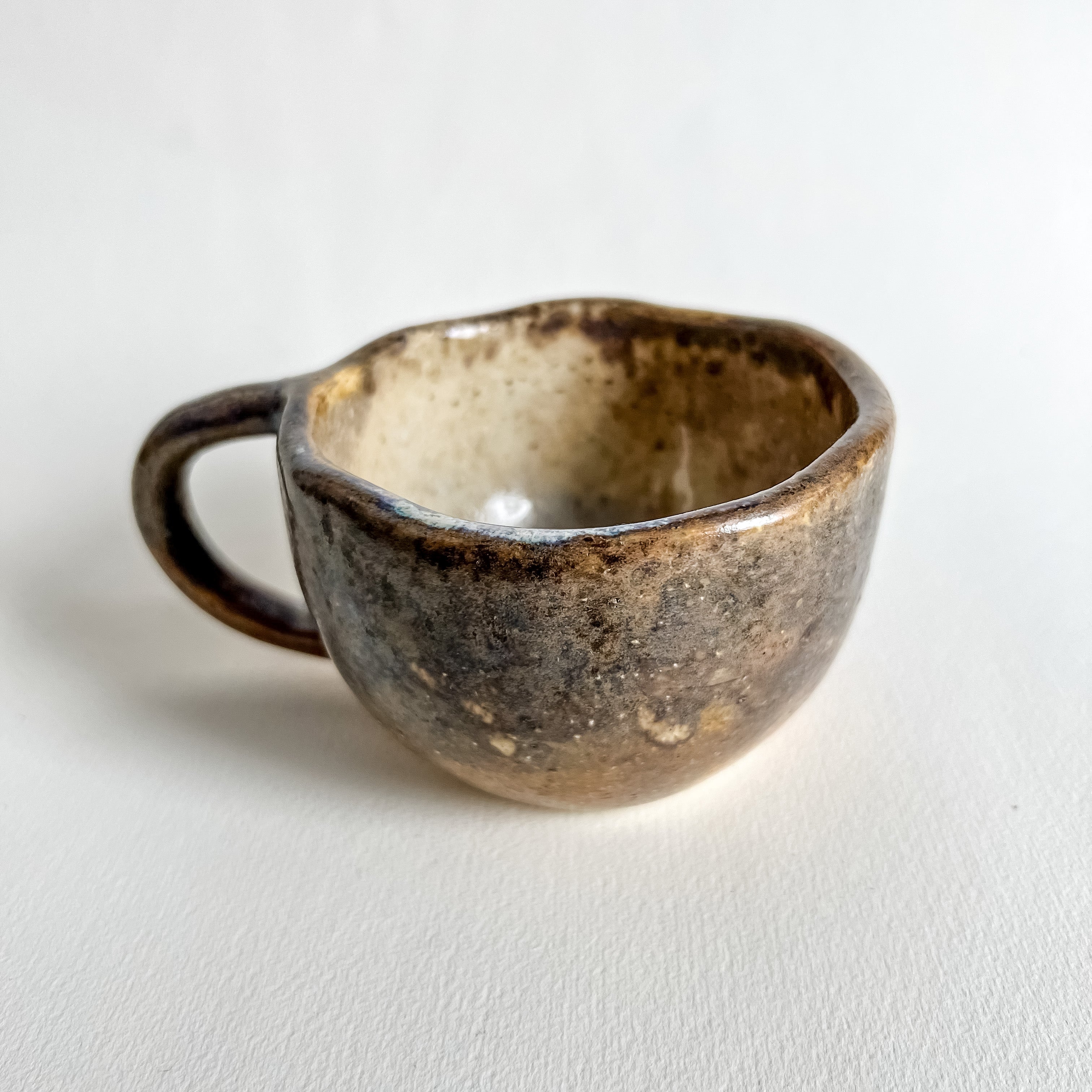 rustic brown coffee mug 