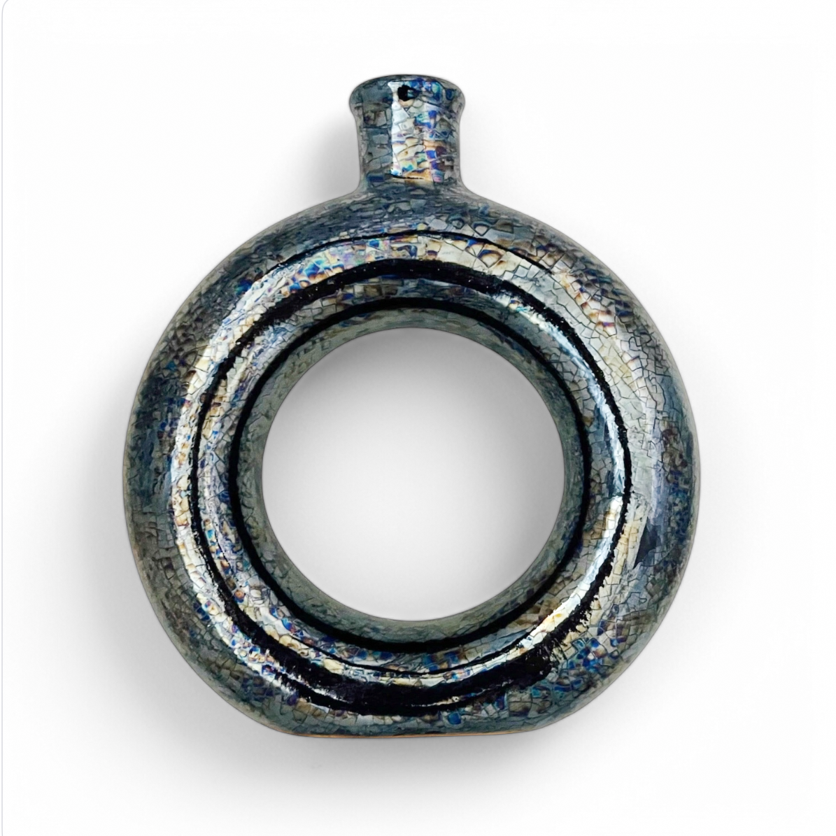 Blue Mirror Sculpture