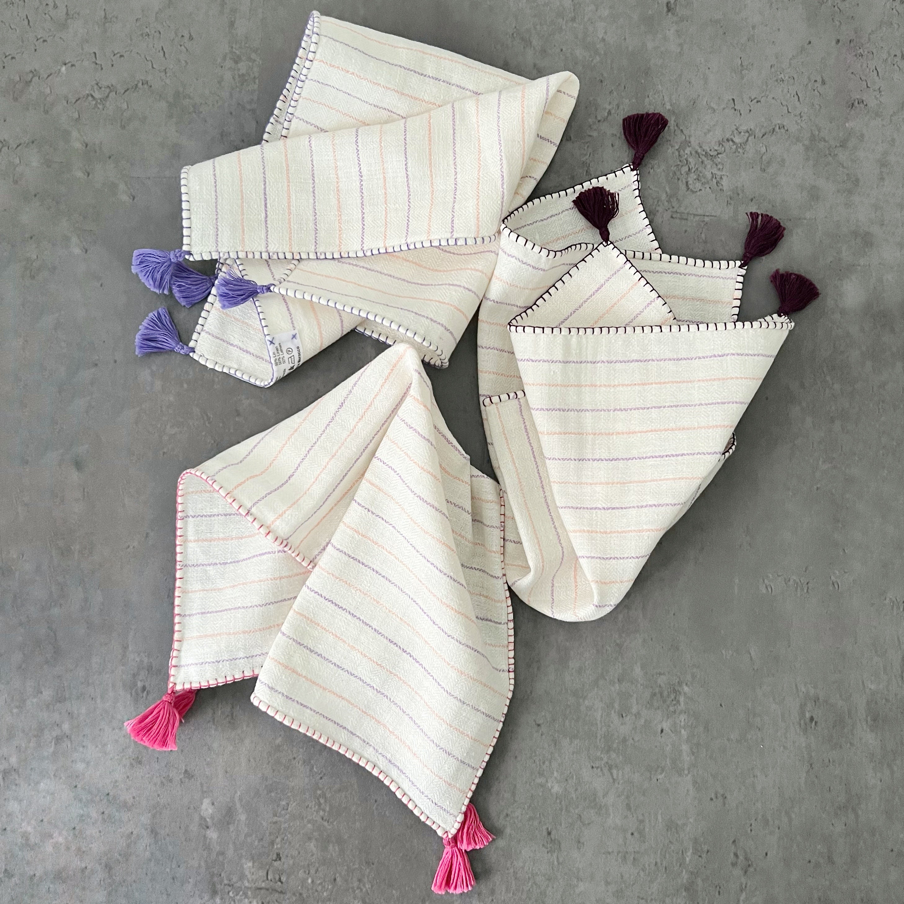 handmade napkins from morocco