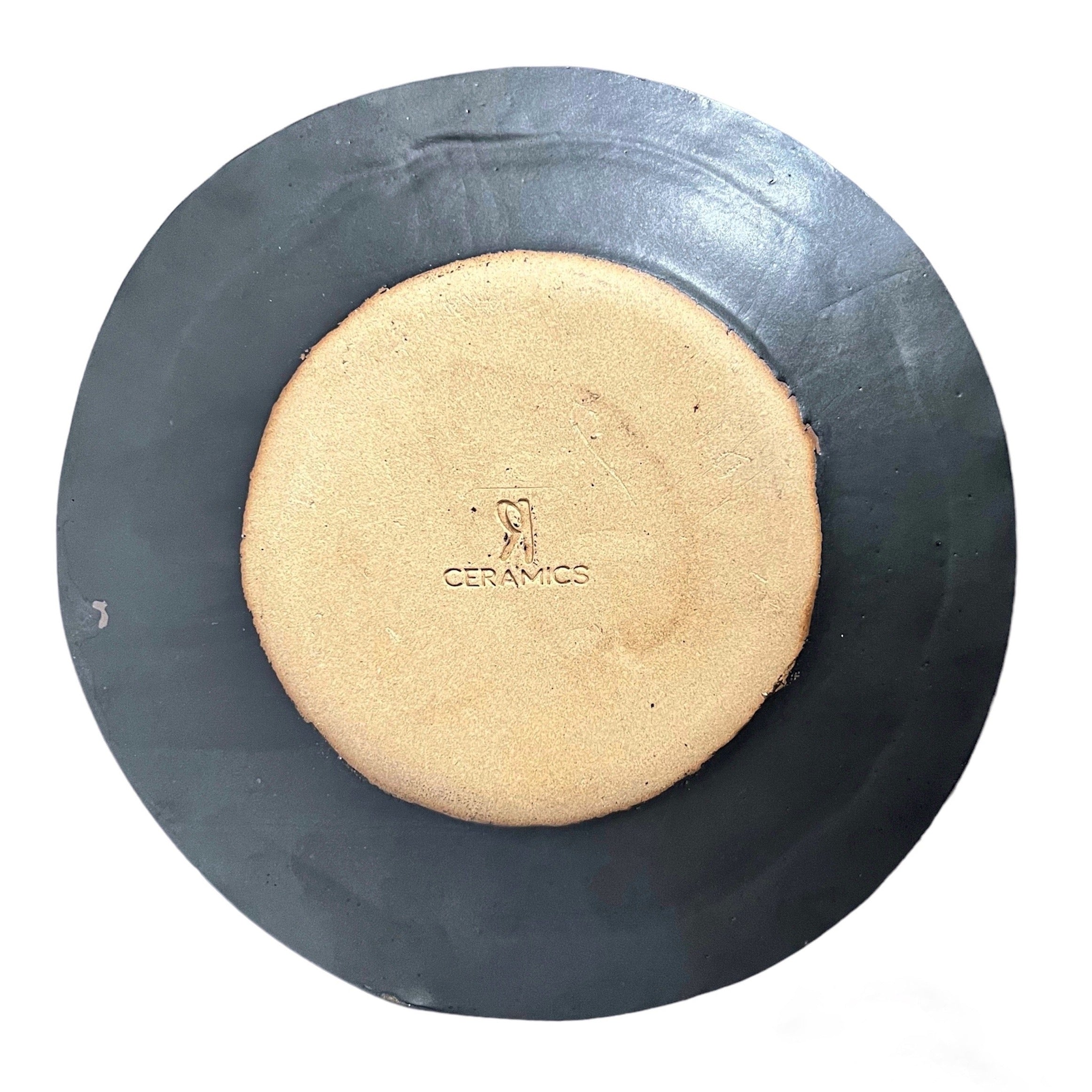 large black dinner plates painted perfectly imperfect