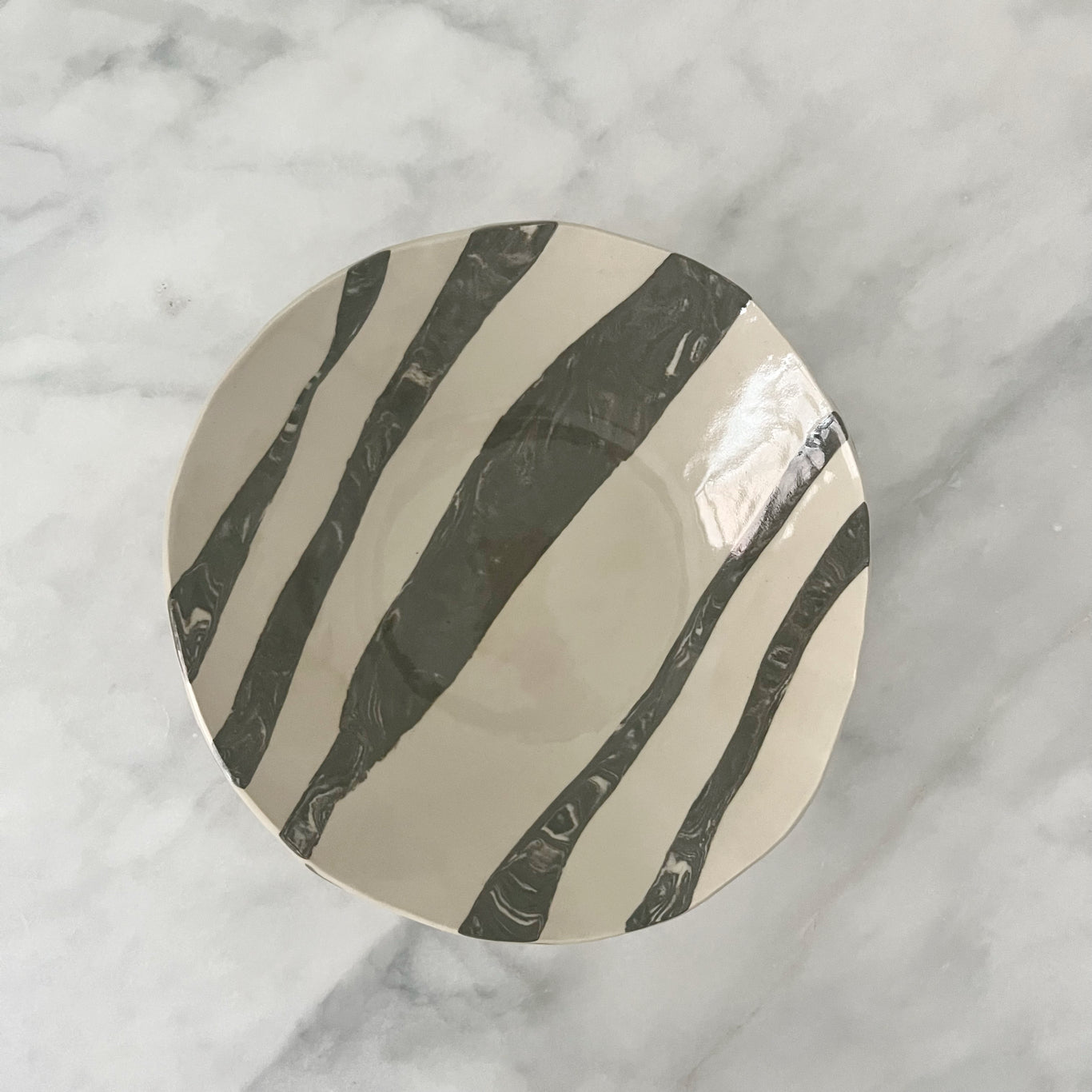 Anthrcite ceramic small salad bowl