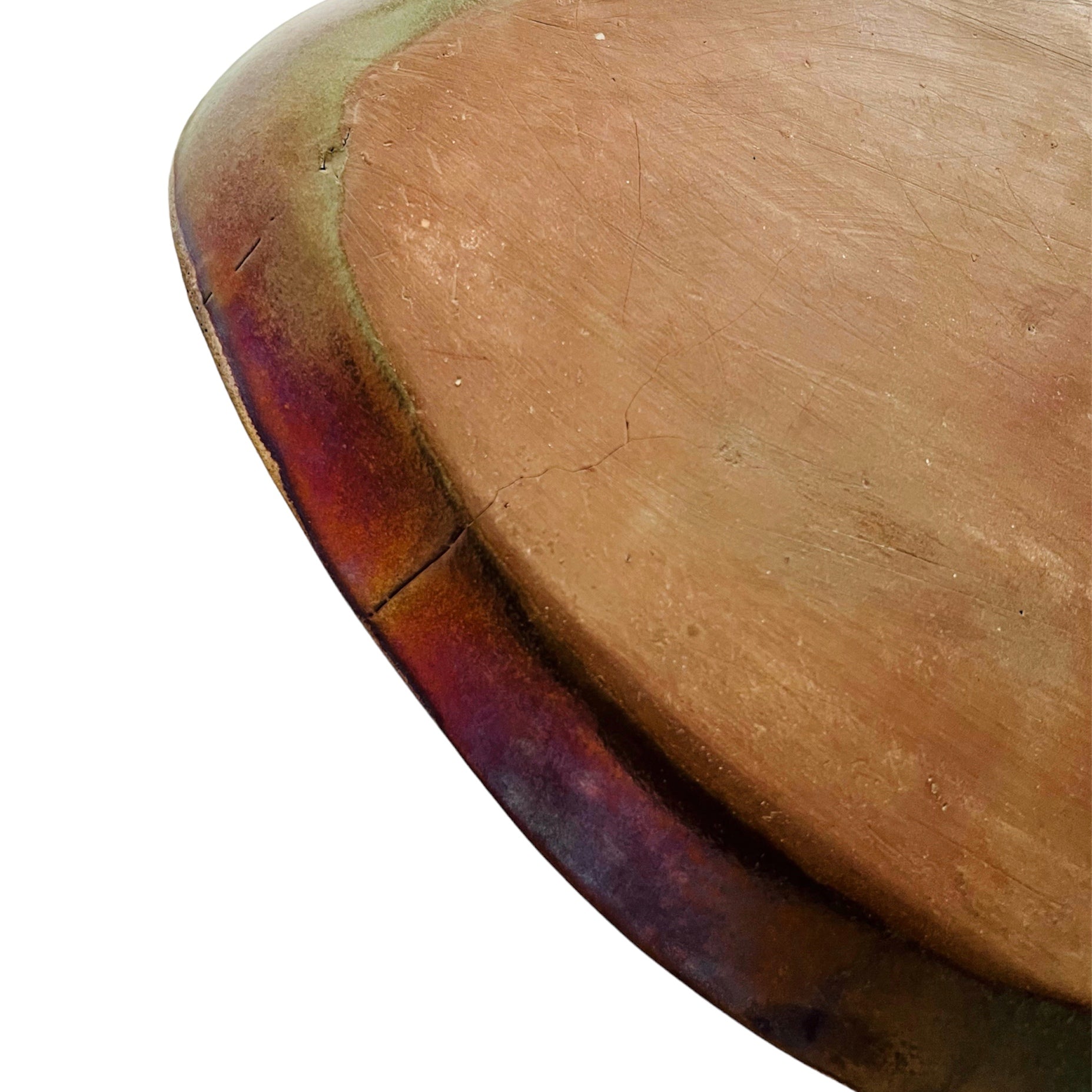 Pear-Shape Bronze Patina And Gold Glaze Tray SAMPLE