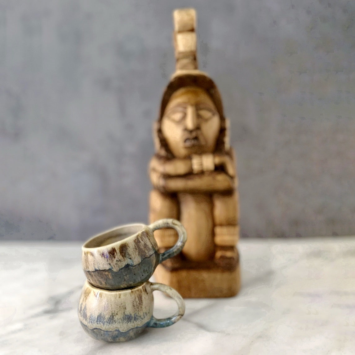 Handmade tea cups from Mexico