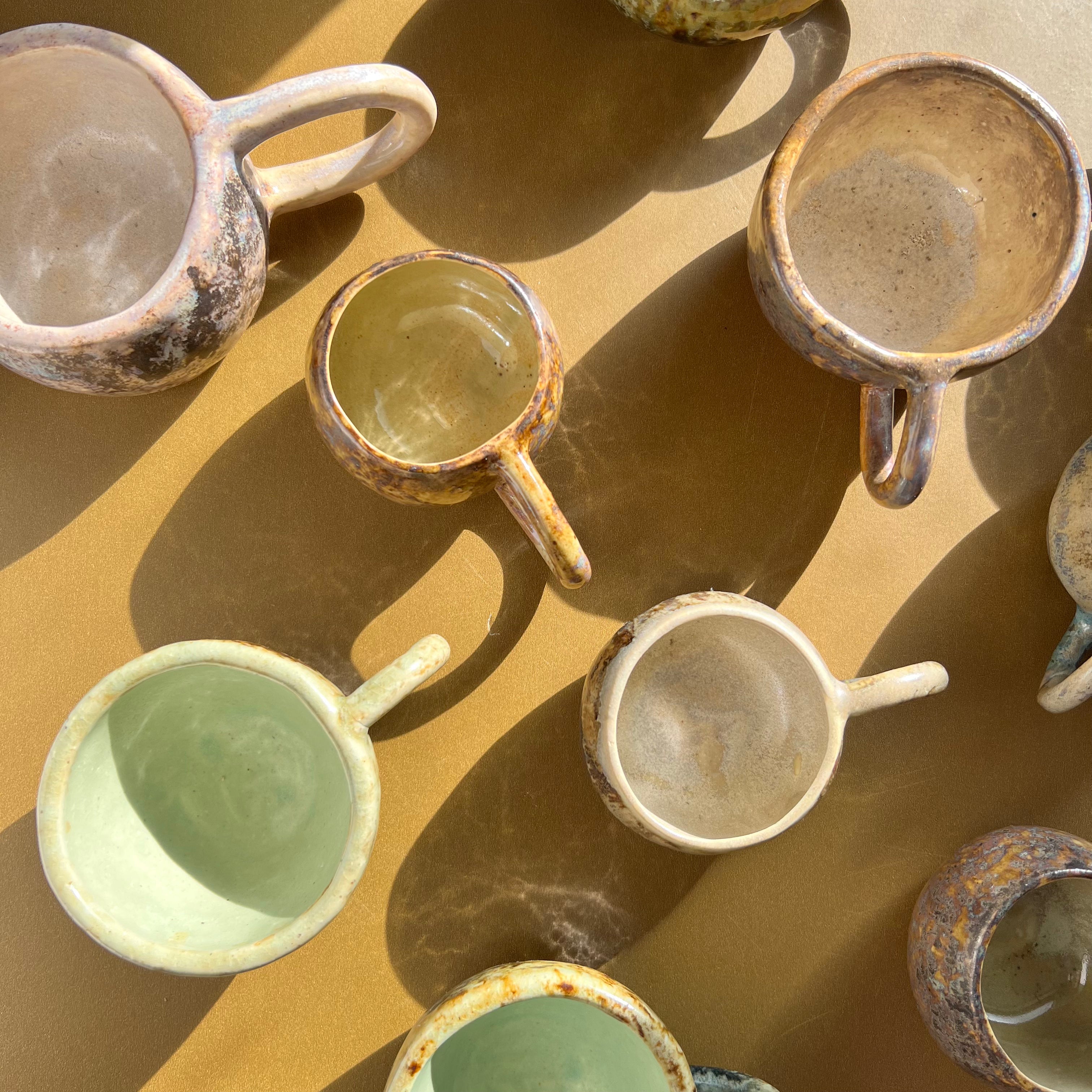 handmade coffee cups from mexico
