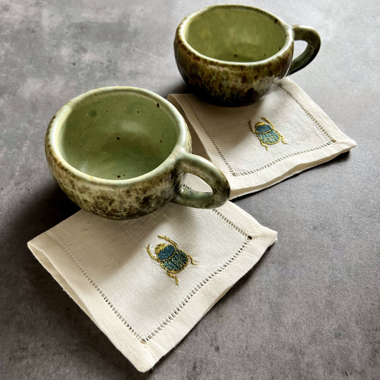 handmade coffee cups from Mexico