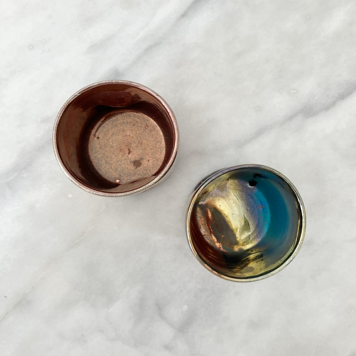 Copper Multi-Color Cup Set